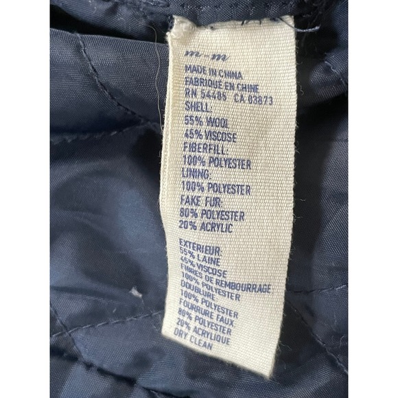 American Eagle Womens Medium Bomber Jacket Olive Green Wool Blend Sherpa Quilted - Picture 4 of 16